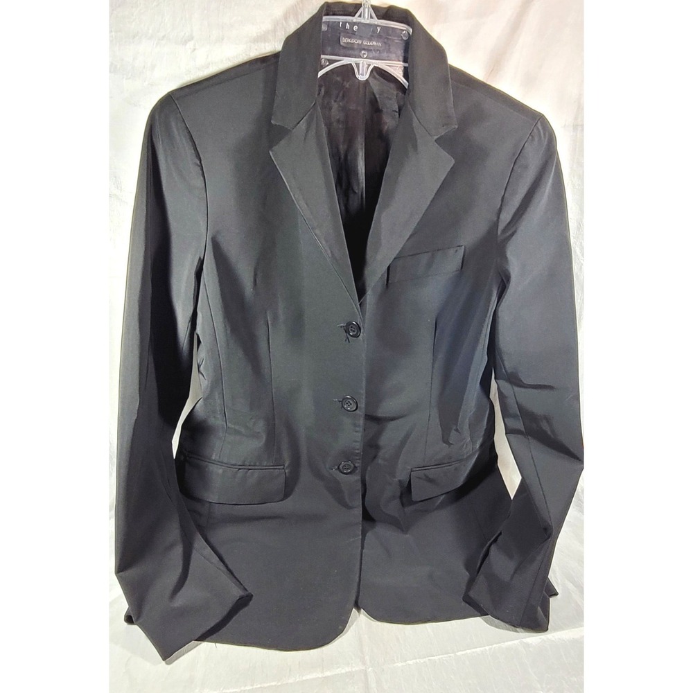 Theory Bergdorf Goodman Women's Suit Riding Blazer - Black - Size Medium